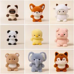 Cute 16cm Plush Companion Doll Plush Elephant Stuffed Animal Pillow Capybara Super Soft Animal Plush Toy Desk