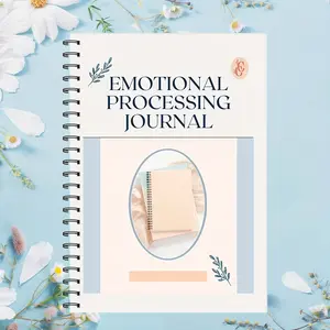 Spiral Notebook, Daily Guided Journal with 500 + Inspirational Questions - Relaxation Diary, Mental Health Workbook and Mood Tracker - Pastel Floral Design (Soft Blue, Pink) - Spiral Binding, Portable Emotion Processing Diary for Adults, Counseling