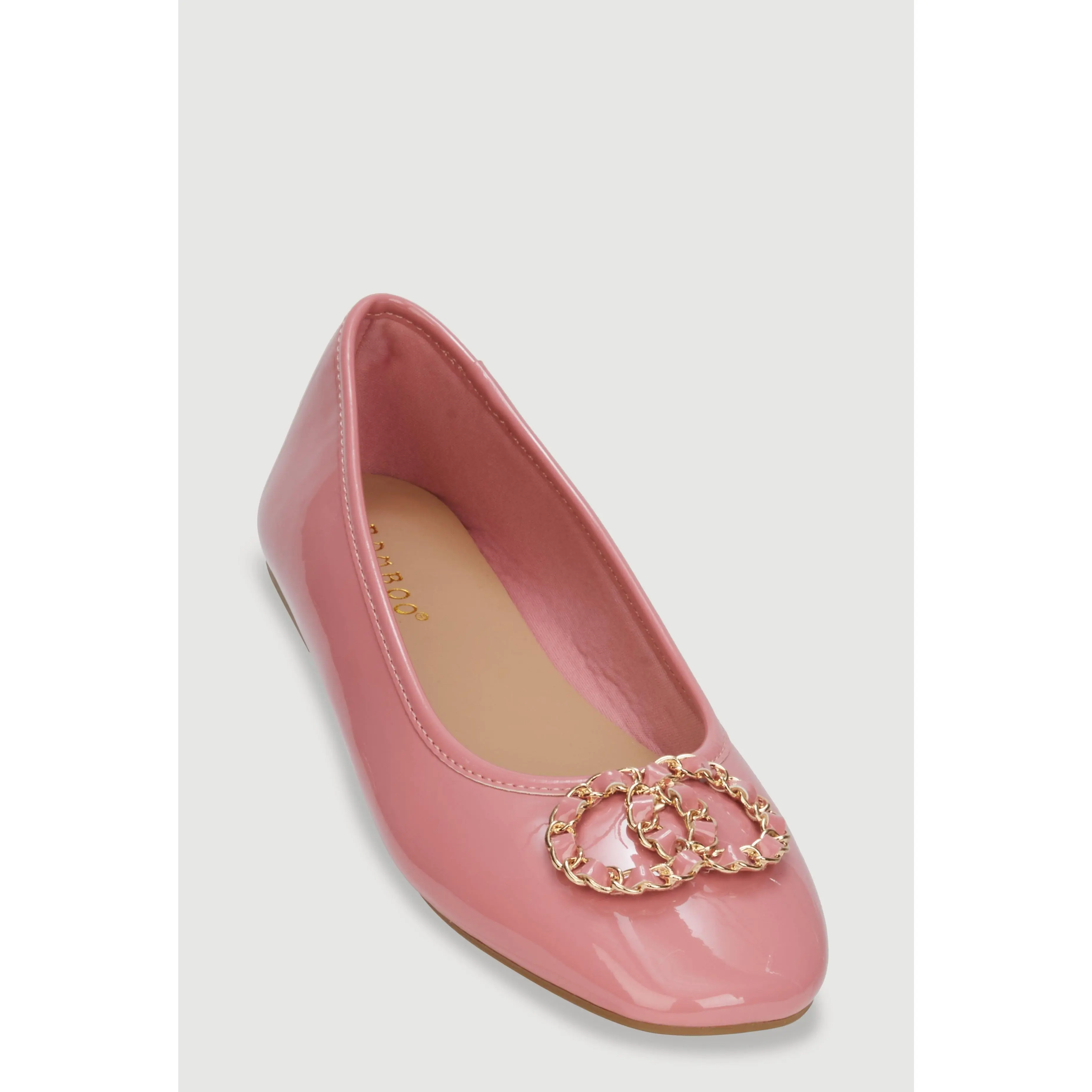 Ornamental Chain Ballet Flats