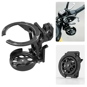 1 motorcycle and bicycle cup holder | Retractable and foldable, portable and lightweight, ideal for sports, food delivery, traveling, spring outings and picnics, made of plastic material, Bike cup holder