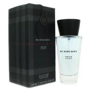 BURBERRY Touch Eau De Toilette Spray for Men, 3.4oz Fragrance Cologne - Vibrant Citrus Aromatic Woody Musk Scent, Spray-On Bottle-Shaped Men's Fragrance