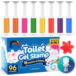 -96 - Flower Toilet Gel  | Toilet Scent Fresheners | Toilet Fresheners Gel Toilet (Mix Scent)