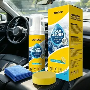Qifor Pro Foam Cleaner, Deep Stain Removal for Car Interior & Home Furniture, Safe on Plastic, Fabric & Upholstery, Stop Scrubbing!
