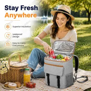 Backpack Cooler Insulated Leak Proof, Lightweight Soft Sided Cooler Backpack for Men Women, Waterproof Beach Cooler Bag Lunch Backpack for Camping Hiking Picnic Fishing Travel Outdoor