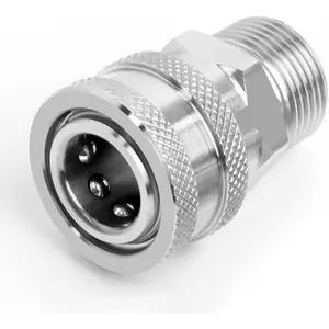 Pressure Washer M22-14mm to 3/8" Quick Connect Socket Adapter for Pressure Washer Hose, 5000 PSI