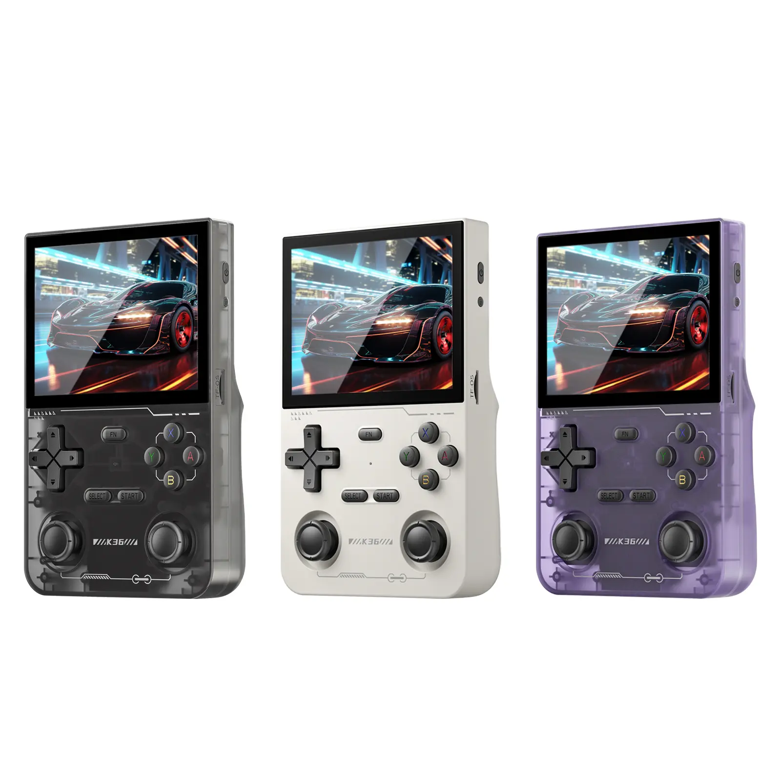 GAMINJA K36 Mini Retro Gaming Console, Pocket Handheld Game Player with HD Color Screen, Nostalgic Travel & Office Boring Time Killer