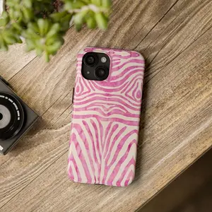 Pink Zebra Phone Case, Iphone 11 12 13 14 15 16