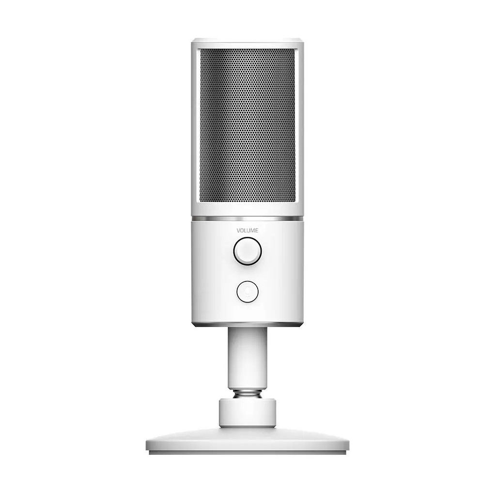 Razer Seiren X Streaming Microphone - Built-In Shock Mount - Mercury White