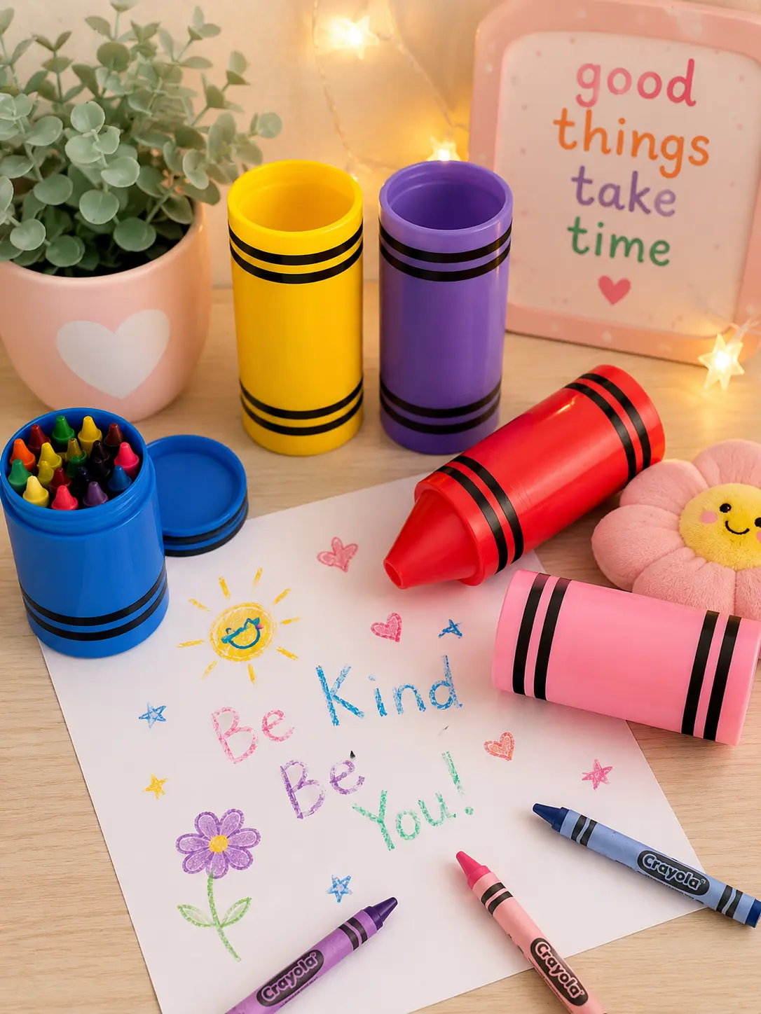 Large Crayon Desk Organizer For Kids - Fun Storage Solution for Teachers, Classrooms, Homeschools, & Art Supply Or Just To Have! Message me your choice of color or if no color is requested, you’ll receive a fun surprise color!