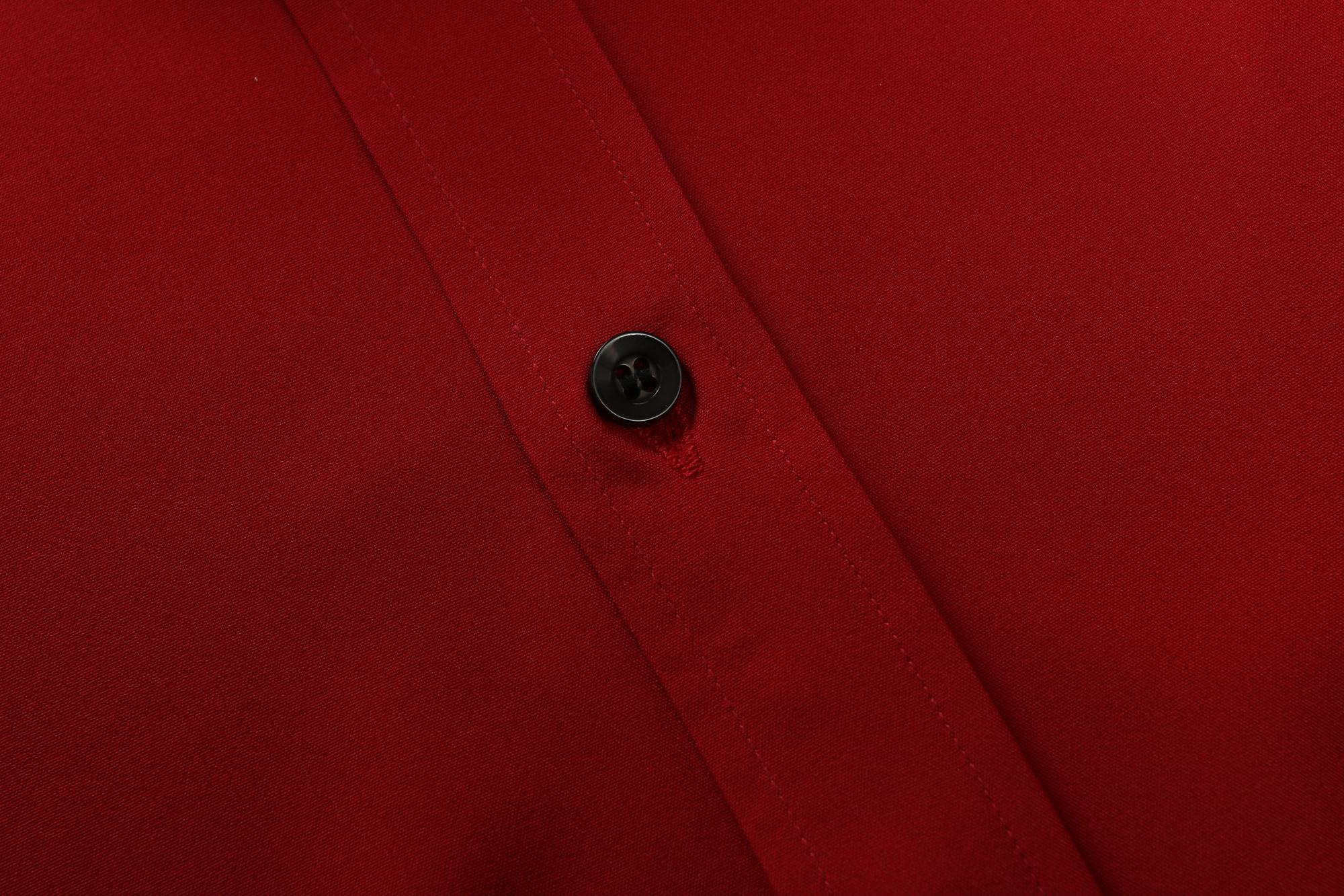 Four solid-color men&rsquo;s long-sleeve shirts with a notched lapel collar, classic pointed lapel design that is sharp and well-structured, button placement that fits comfortably against the neck, Menswear Casual Top fathersdaygift