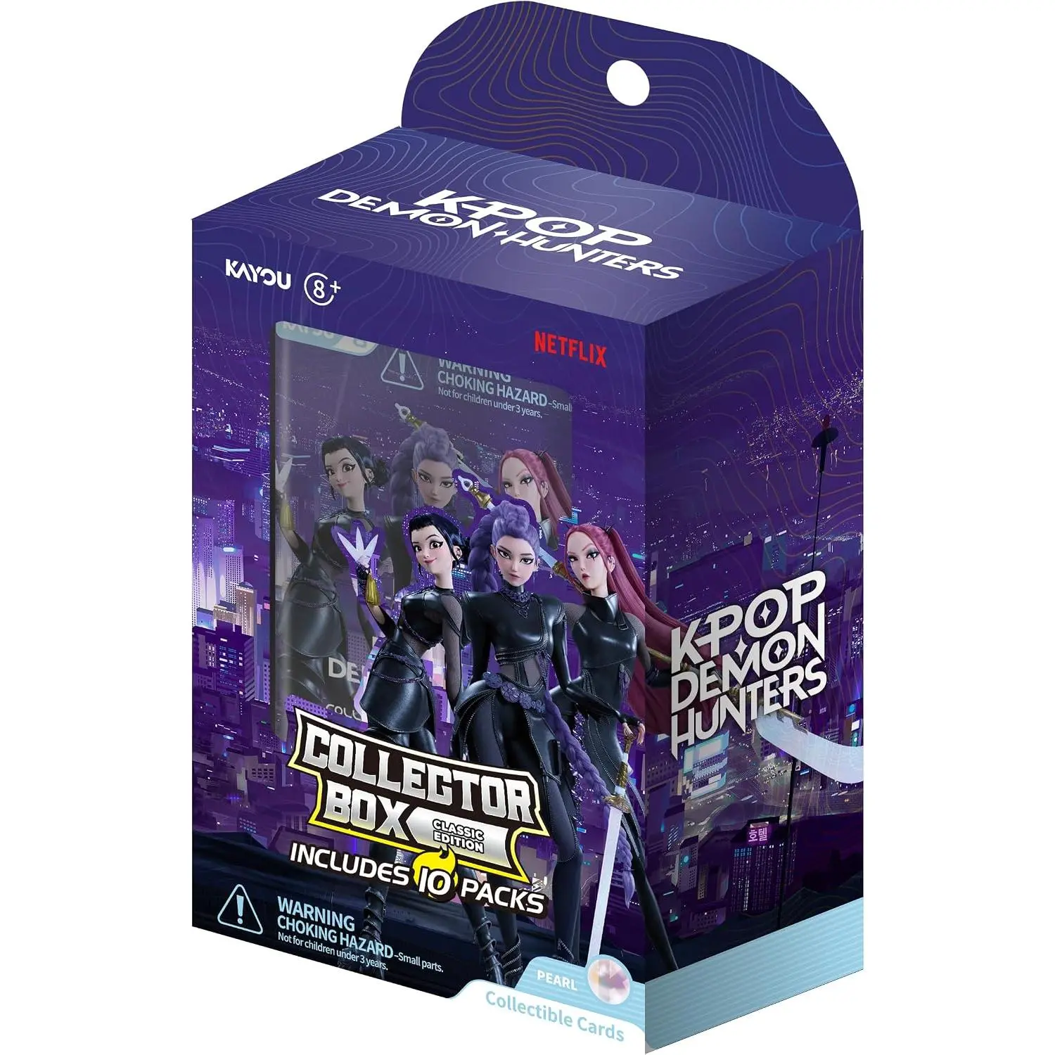 Kayou Kpop Demon Hunters Collectible Trading Cards, Classic Edition, Series 1, Collector Box, 10 Packs | Collector Box, 001