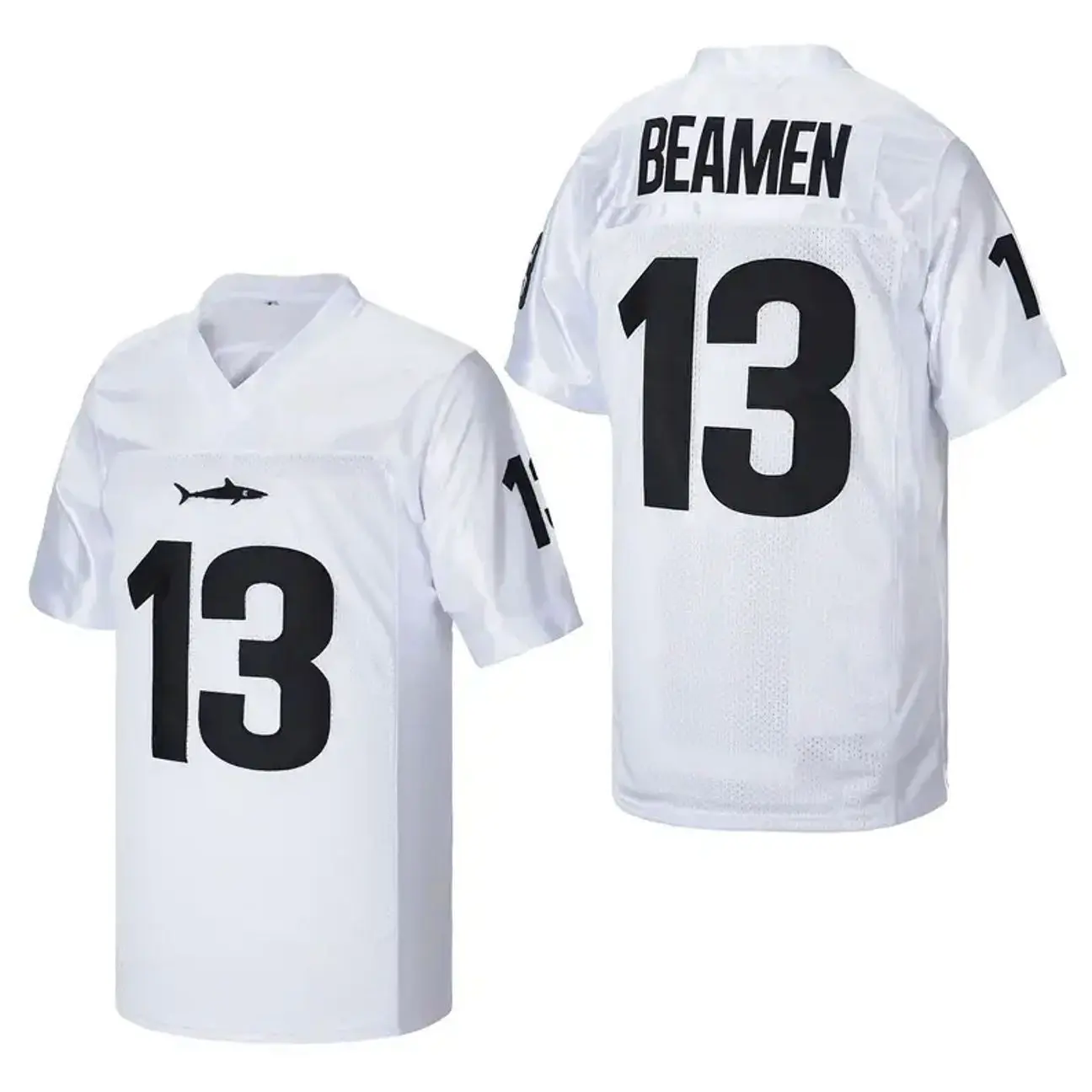 Willie Beamen #13 Football Jersey - Movie Fan Apparel, Stitched Black & White Game Day Costume Shirt IC6