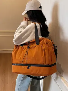 Fashionable New Four-Level Universal Large Capacity Travel Bag, Travel Duffle Bag, Zipper Duffel Bag, Waterproof Dry and Wet Separation Gym Tote for Men and Women, Portable Storage for Short Trips