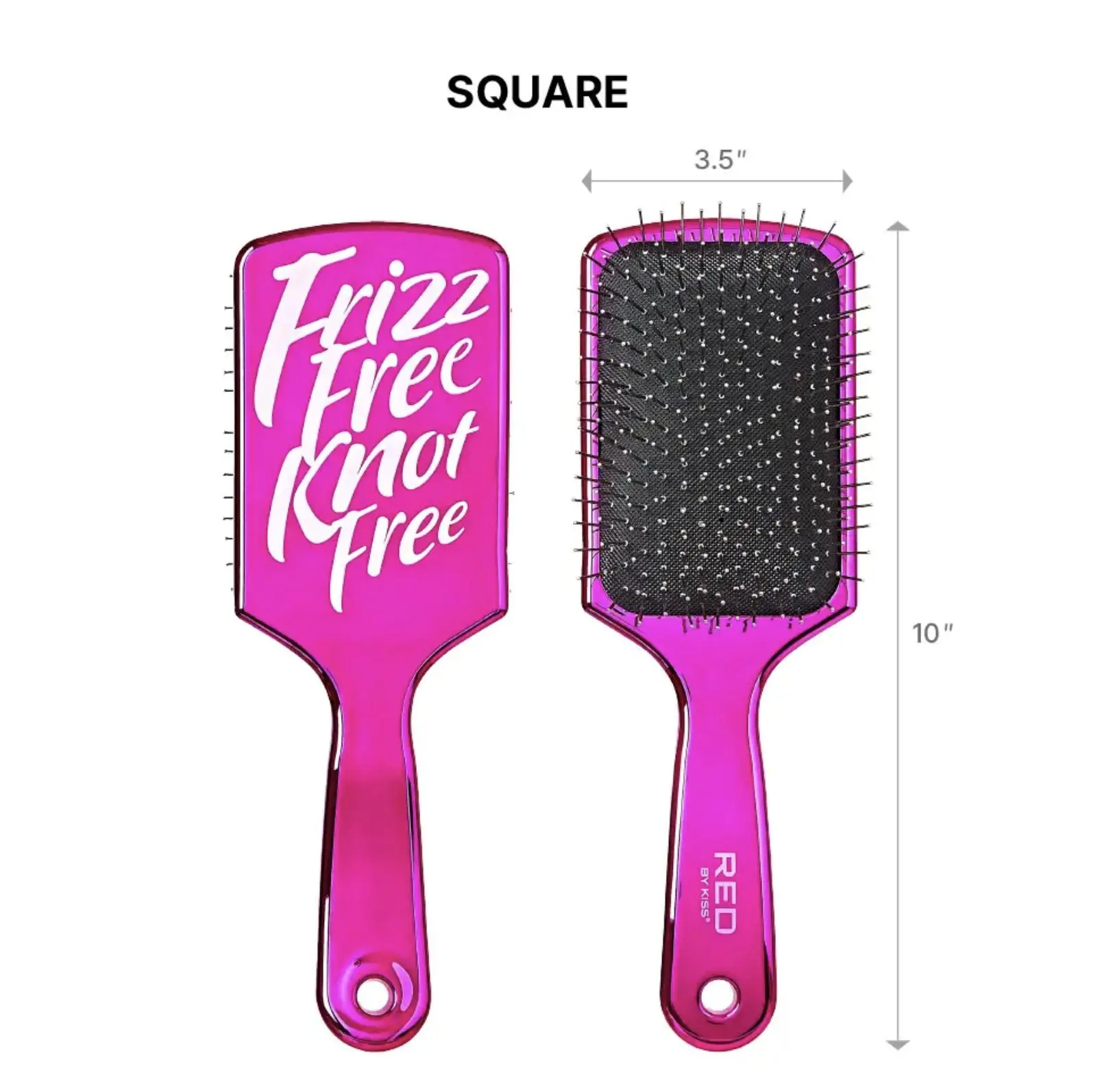 Red by Kiss Anti-Static & Anti-Frizz Square Wig Brush #HH215