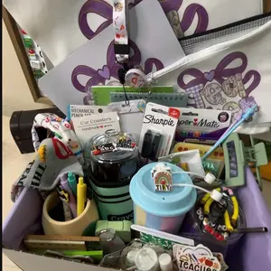 4 Scoop Teacher Bundles, Aesthetic Classroom Supplies Set for Educators Including Office Desk Accessories, Whiteboard Pens, Gel Pens