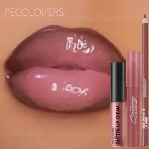 3pcs/Set 3-in-1 Lip Color Set, Includes Lip Liner, Creamy Lipstick and High-Shine Glossy Lip Gloss, Long-Lasting & Non-Sticky, Lip Tint Balm, Shiny Lip Gloss