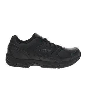 Avia Mens Union Slip Resistant Lace Up  Work Safety Shoes Casual - Black