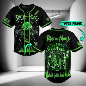 Sci-Fi Comedy Baseball Jersey – Funny Catchphrase Graphic Shirt, Button Up Style