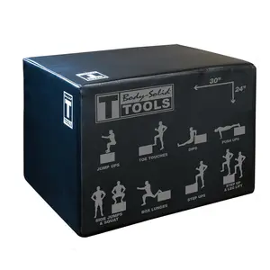 Body-Solid Tools 3-Way Soft Plyo Box 20 x 24 x  30 inch