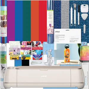 Cricut Maker 4 Machine Ultimate Bundle- Vinyl Sampler, Infusible Ink, Sticker Making Set, Iron-On Sampler Roll, Tools and Cutting Mats, Beginner Cutting Machine Set for Die-Cutting Projects