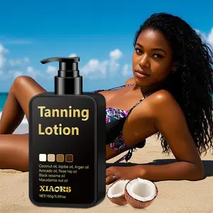 XIAOKS Coconut Oil Self-Tanning Lotion - Nourishing & Moisturizing Formula for Natural Bronze Skin Tone - Lightweight Texture - Suitable for All Skin Types - 5.29oz