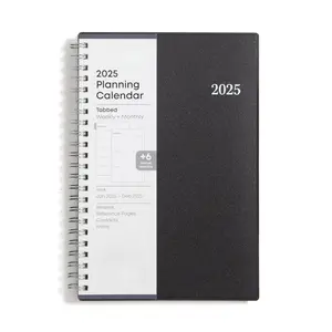 [New Deal] 2025 Weekly and Monthly Planner Calendar - 5" x 8" with Flexible Cover, Laminated Tabs, Monthly View Pages, Notes Section, Year-Round Planning