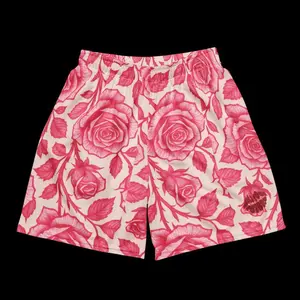 Rose Mesh Basketball shorts - Mesh material - Rose pattern - The Silk theory