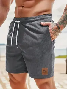 Men's Casual 5-Inch Shorts, Daily Wear Outerwear, Corduroy Shorts, Comfortable and Stylish, Perfect for Everyday Use, Menswear