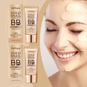 Golden Snail BB Cream - High Coverage, Waterproof, Matte Texture, Long-Lasting Hydration, Oil Control, Sun Protection, Refreshing Non-Greasy, Natural Makeup Look, Ideal for Makeup Beginners