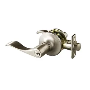 212 MAIN Stratford 6-Way Latch Entry Door Knob - Satin Nickel, Lock Door Security Hardware
