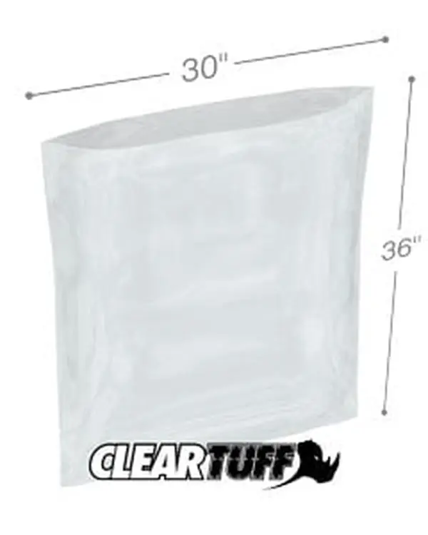 International Plastics PB23036 30 x 36 in. Clear Poly Bags, 0.002 Gauge - Case of 250