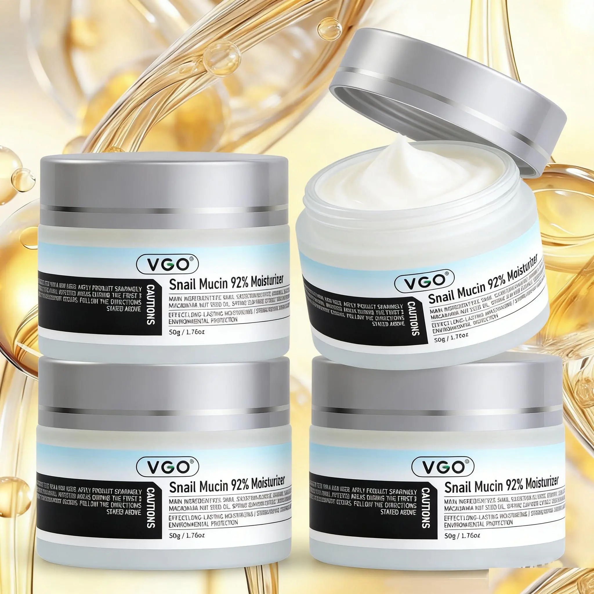 VGO-Vitamin C Serum, Moisturizer, and Facial Cleanser Set Cleansing Moisturizing Suitable for sensitive skin-Live Skincare Radiance -B