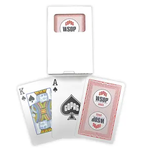 Copag 2021 WSOP 100% Plastic Playing Cards – Bridge Size Red Deck, Card Set, Poker Card Design, Washable