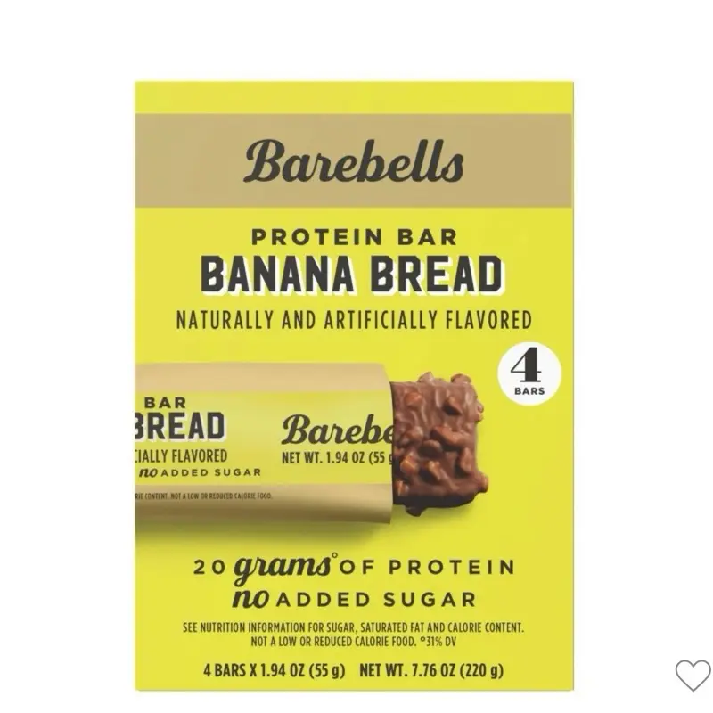 Barbell Banana Bread Protein Bar, 1 Box (4 Bars)