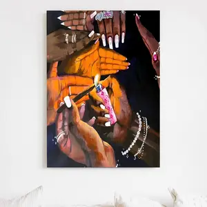 Pretty & FXded/ It Takes a VillageXXX POSTERPRINT Decor Matte/Canvas Room.-Suitable for wall art decoration in home living rooms, bedrooms and offices Ornaments Artistic Frame-Style