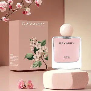 Elegant Sakura Cherry Blossom Eau De Perfume Floral Scent 1.7 Oz/50ml, Light pink Matte Bottle, Long-lasting Fragrance, Perfect Gift,Fruit Floral Scent Elegant Design