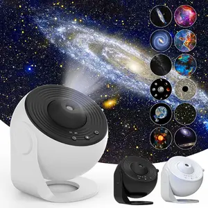 Galaxy Projector, 12-in-1 Planetarium Star Projector with Realistic Starry Sky, Solar System, Constellations, and Moon – Night Light for Kids & Adults, Bedroom, Home Theater, Living Room Decor