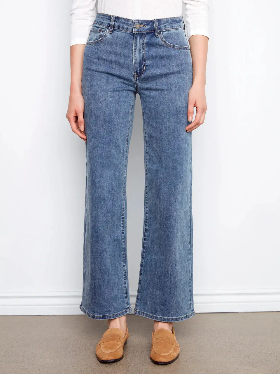 Charlie B Medium Blue Chloe Wide Leg