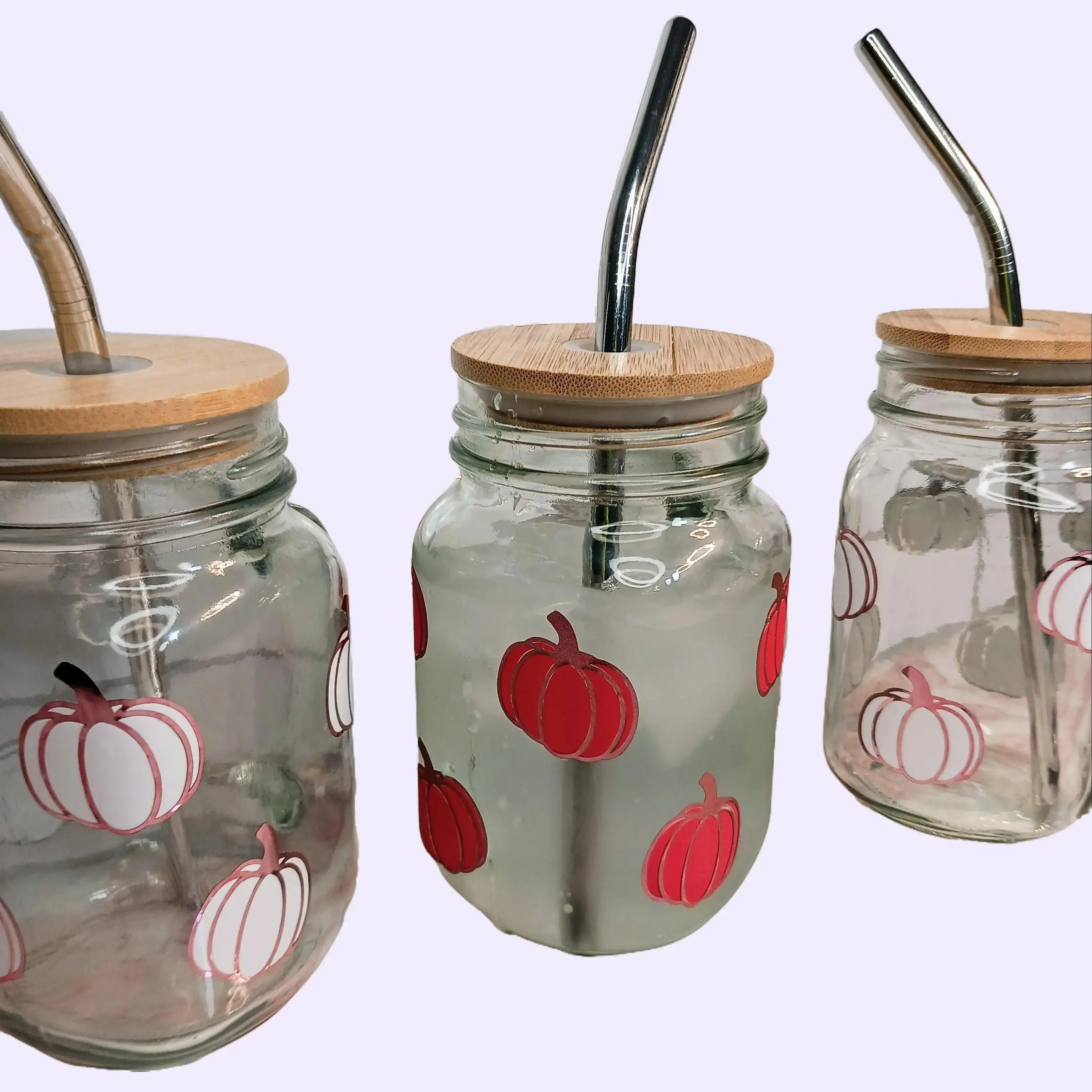 drinking Glasses with Color changing pumpkin
