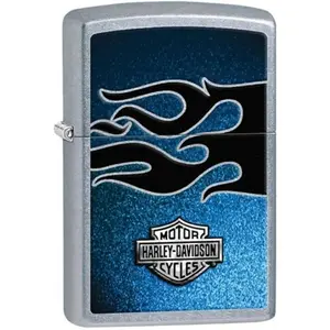 Zippo Manufacturing ZIP-207CI015365 2019 207 HD Blue Flame Background OLD 28822 Lighter - Street Chrome