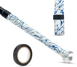 1.8mm Bat Grip, Great-Tacky Bat Wrap, Non-Slip Dotted Baseball Bat Tape, 43'' Batting Grip for Baseball & Softball Bats, with 10M Black Electric Tape