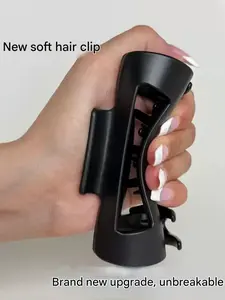 5-Piece Soft Silicone Hair Clips, Shark Clip Hair Pins, Durable Anti-Collision Back Head Clamps, Non-Slip Finishing Hair Accessory, Hair Claws