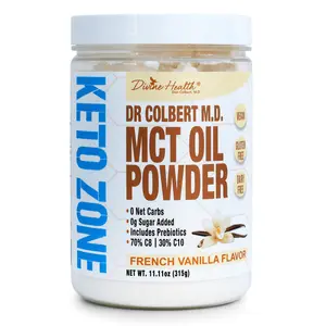 Dr. Colbert M.D. MCT Oil Powder – Sugar-Free Vanilla | Keto & Energy Boost | 11.11 oz