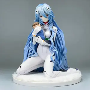 New Anime Neon Genesis Evangelion Eva Ayanami Rei 10cm Kawaii PVC Figure Collectible Model Toy Xmas Gift for Kids Doll Ornament