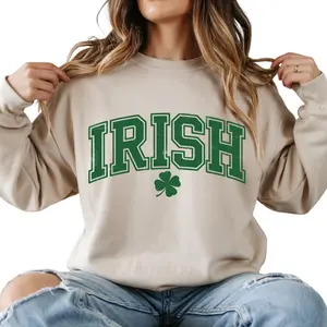 Irish Sweatshirt, St Patricks Day Crewneck, Retro Ireland Shirt, green shamrock sweatshirt, Irish Crewneck, Saint Pattys Gift, Irish Pride Sweater, Lucky T-Shirt