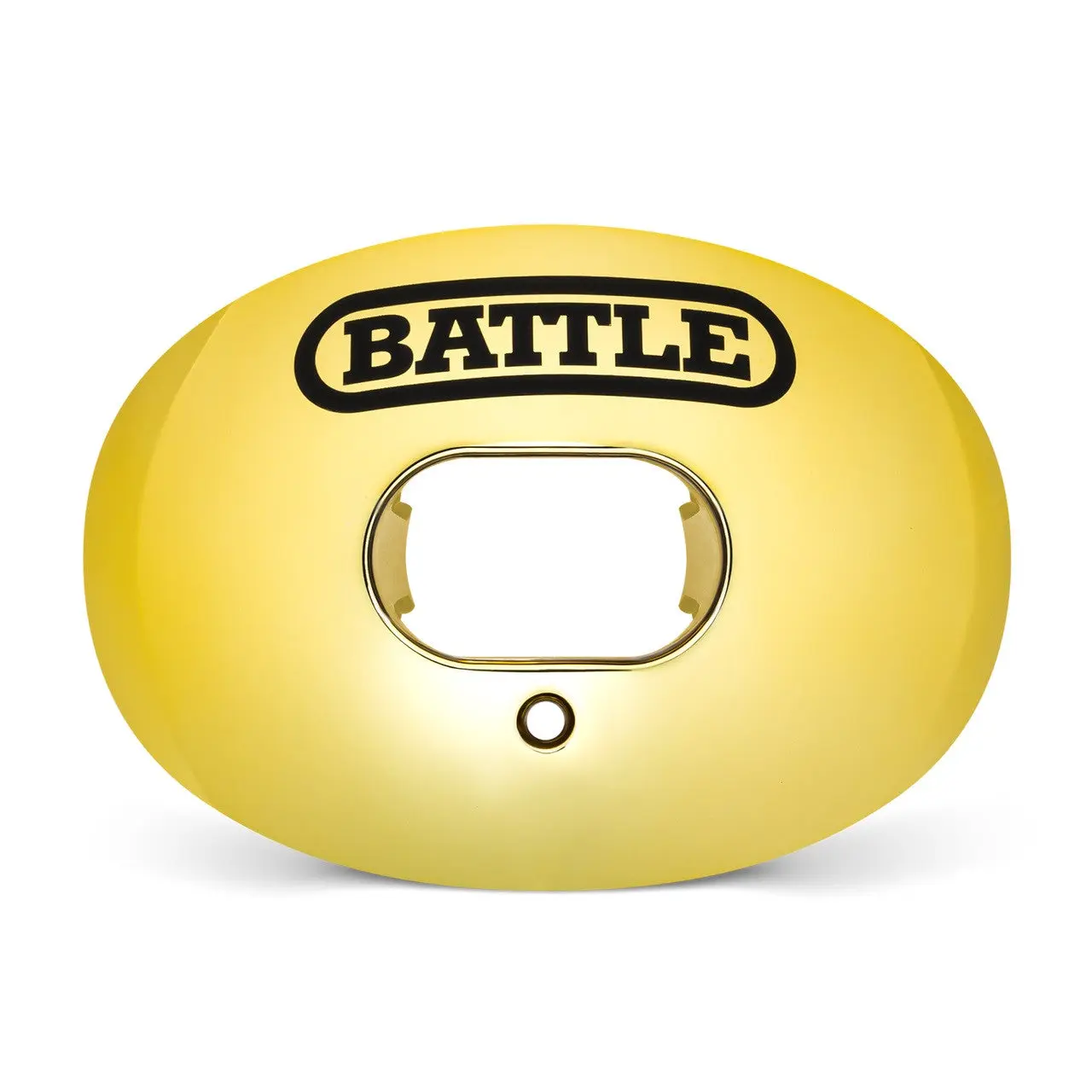 BATTLE Chrome Oxygen Football Mouthguard - Football Equipment, No Boiling Required, Convertible Strap, Advanced Composite Absorber Shield, One Size Fits Most
