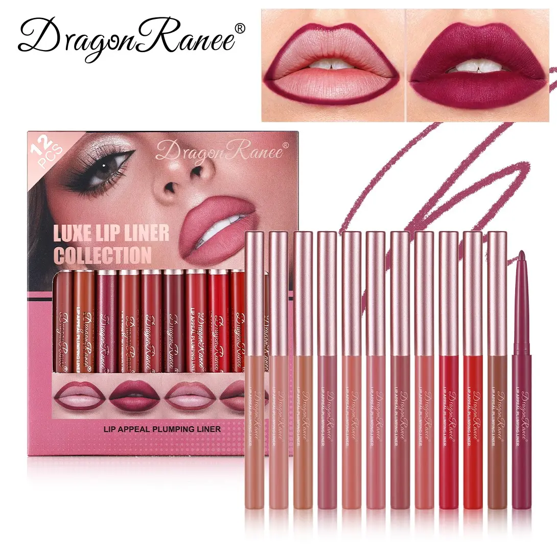 12-Piece Lipstick Set Lip Products Makeup Waterproof Long-Lasting Natural Finish Enhances Lips Ideal for Beginners Non-Toxic Sulfate-Free Balm Pack