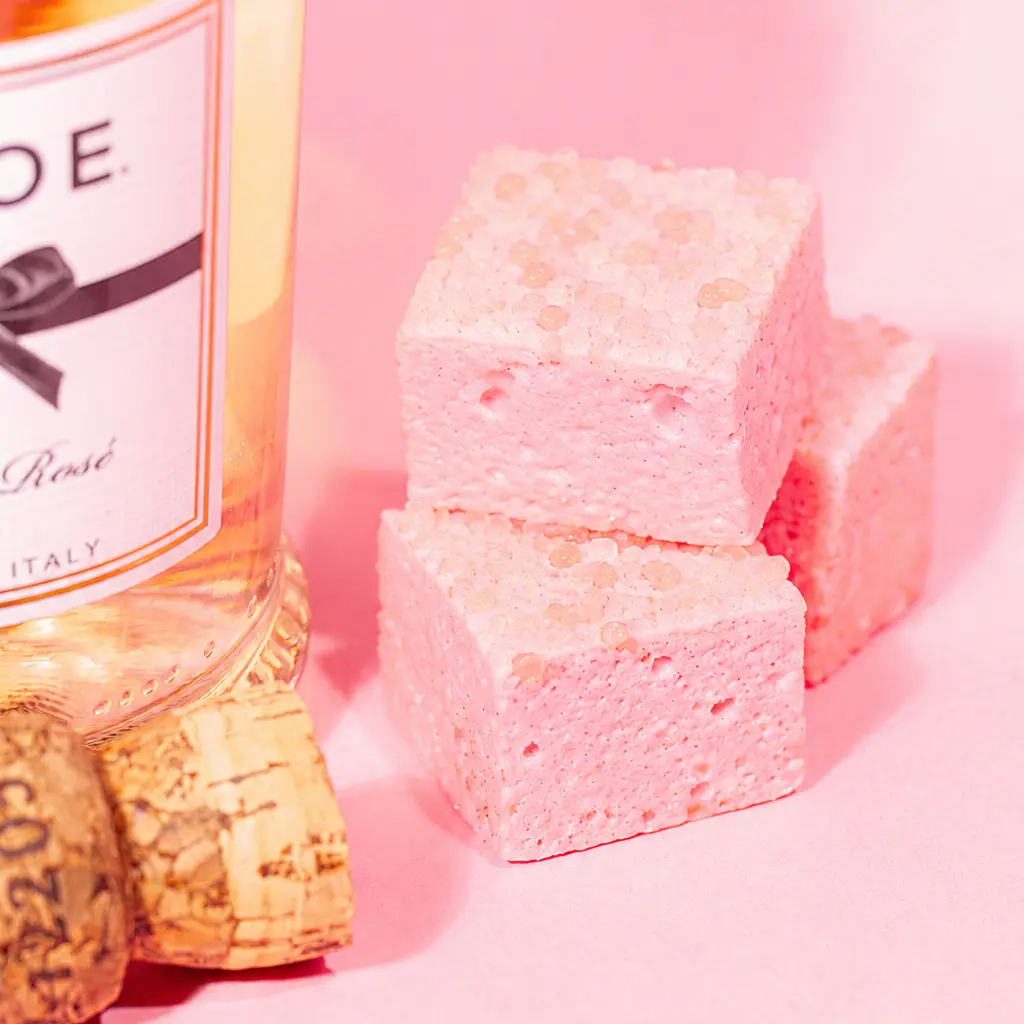 Rose Gold Rosé Marshmallows (set of 12)