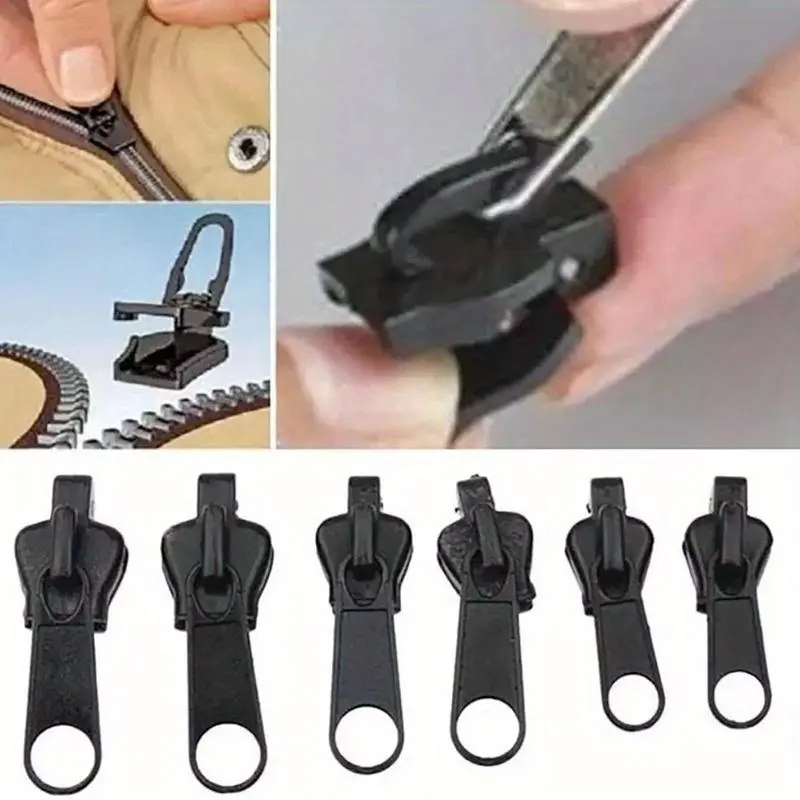 Fixed Zipper Repair Kit, Zipper Slider Repair Kit, Fixed Zipper Detachable Rescue Replacement Kit, Jacket Instant Zipper Set, Luggage Sewing Concept & Supplies, Multi Functional Zipper