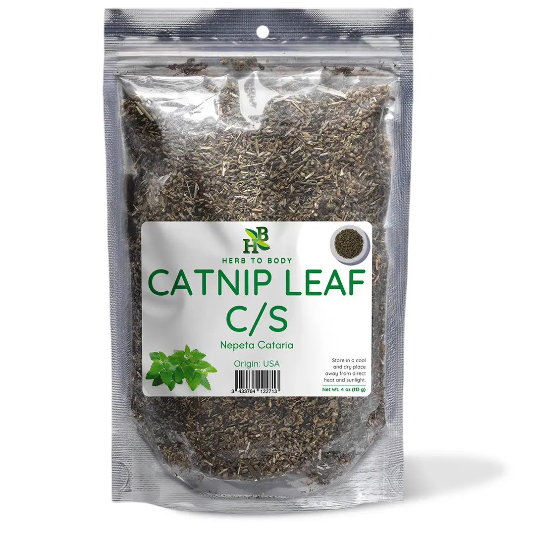 Catnip Leaf C/S - 4oz (113 g) | Cut & Sifted Catnip Leaf | Herb To Body